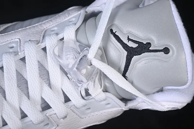 All categories Air Jordan Jordan series basketball shoes Air Jordan 5 TG version Air Jordan 5 Retro "White Metallic" AJ5 Joe 5 Silver HQ7978-103